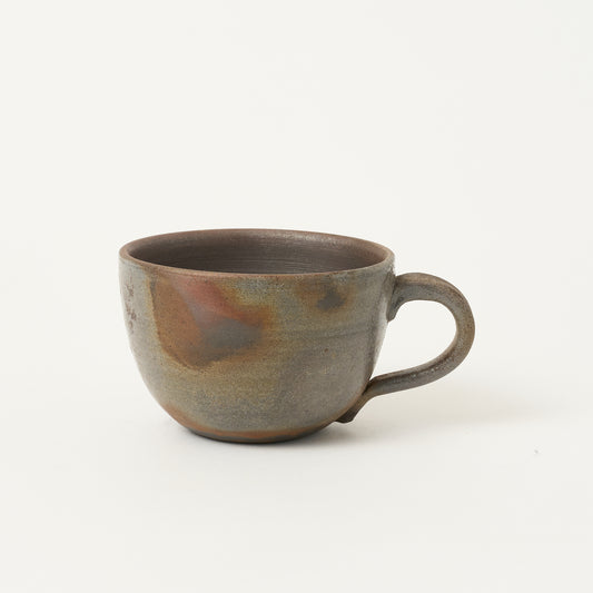 吉延真一　備前焼コーヒーカップ　