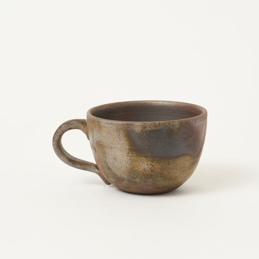 吉延真一　備前焼コーヒーカップ　