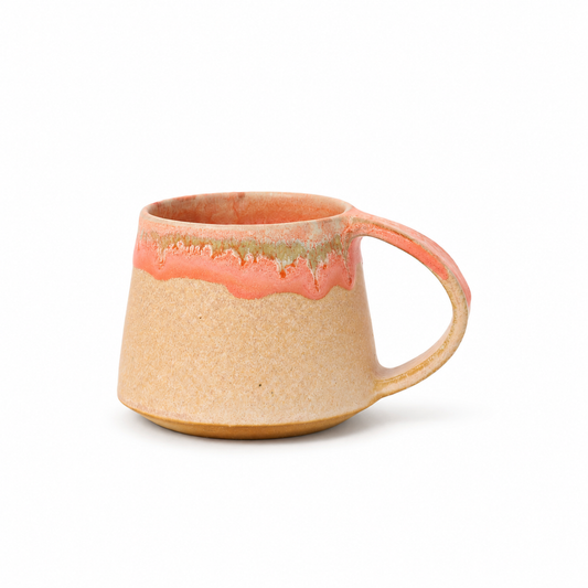 Azu Aoyagi MUG 003（オレンジ）正面・持ち手右の全体写真