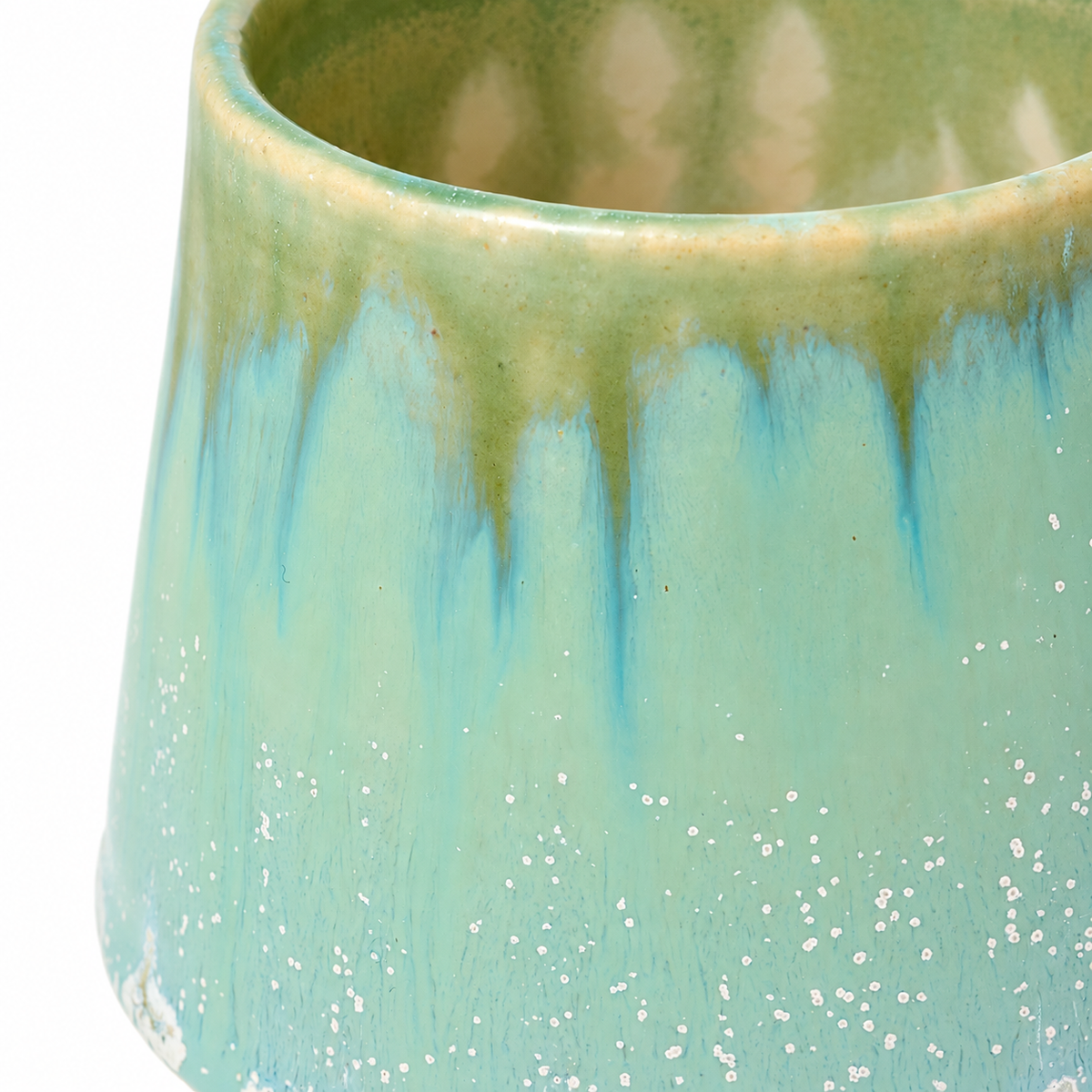 Azu Aoyagi MUG 001（グリーン）釉薬ディテール