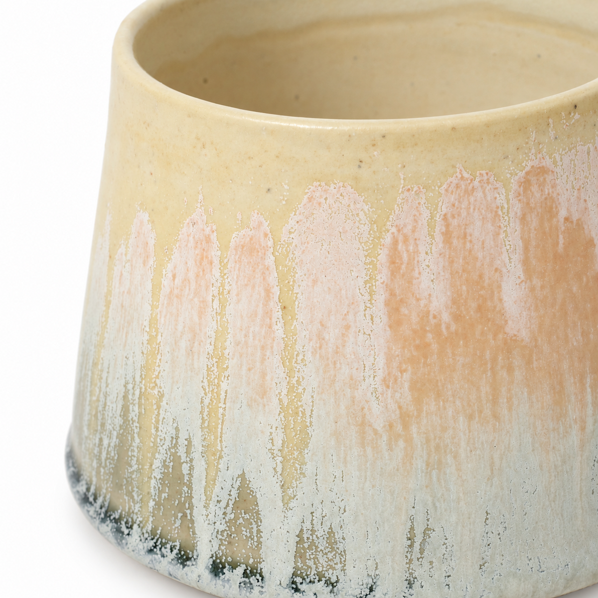 Azu Aoyagi MUG 002（ベージュ）釉薬の質感の拡大