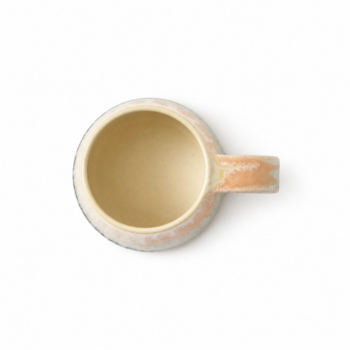 Azu Aoyagi MUG 002（ベージュ）上面・内側